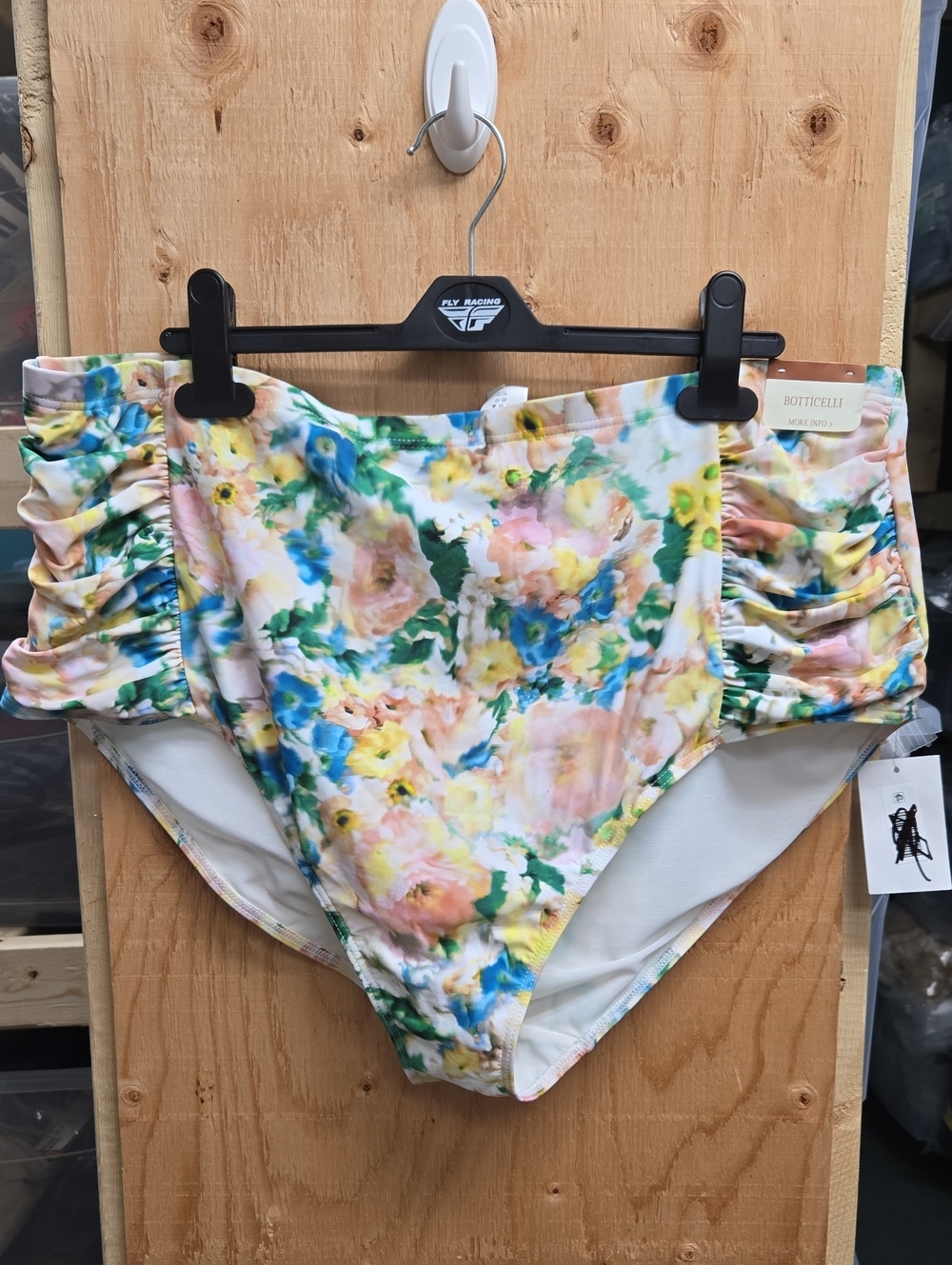 Artesands Size 22+ Floral Print Botticelli Extra High Rise Bikini Bottom